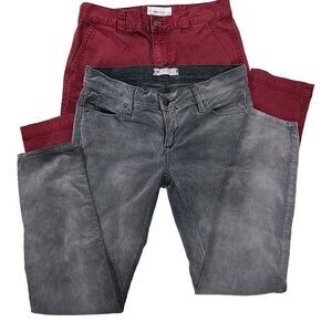 FREE PEOPLE & ANTHROPOLOGIE CURRENT ELLIOTT Jeans Pants Bundle Lot of 2 Size 24”